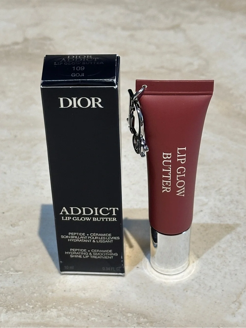 Dior Lip Glow Butter Hydrating Gloss Balm 109 Goji